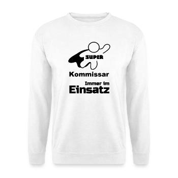 Super Kommissar Geschenk - Unisex Pullover - Weiß - Vorne