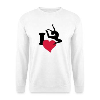 I love to dance - Unisex Sweatshirt - white - Front