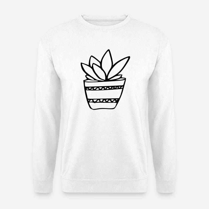 Pflanze - Unisex Pullover - Weiß
