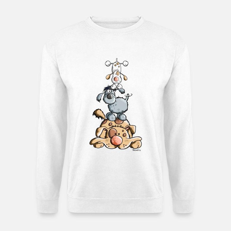 Hundeturm - Unisex Pullover - Weiß