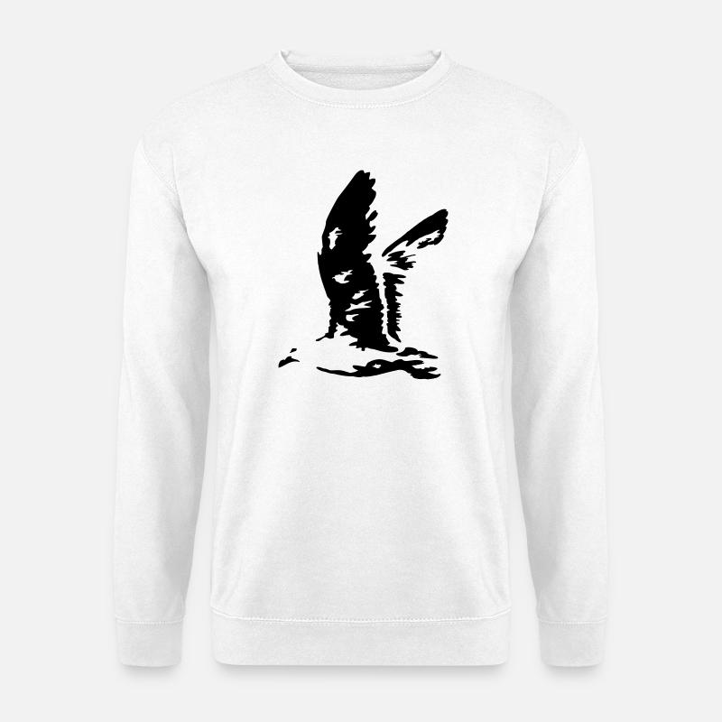 fliegende moewe urlaub - Unisex Pullover - Weiß
