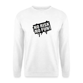 No Risk No Time Celebration Design - Unisex Sweatshirt - white - Front