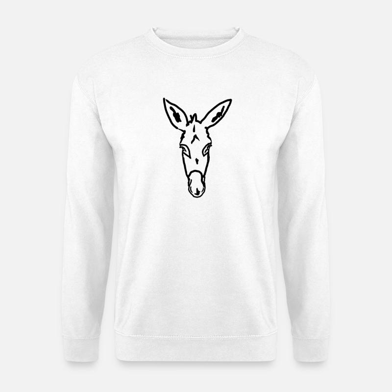 Esel Âne Donkey - Unisex Pullover - Weiß