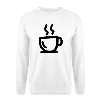 heiße Tasse - Unisex Pullover - Weiß - Vorne