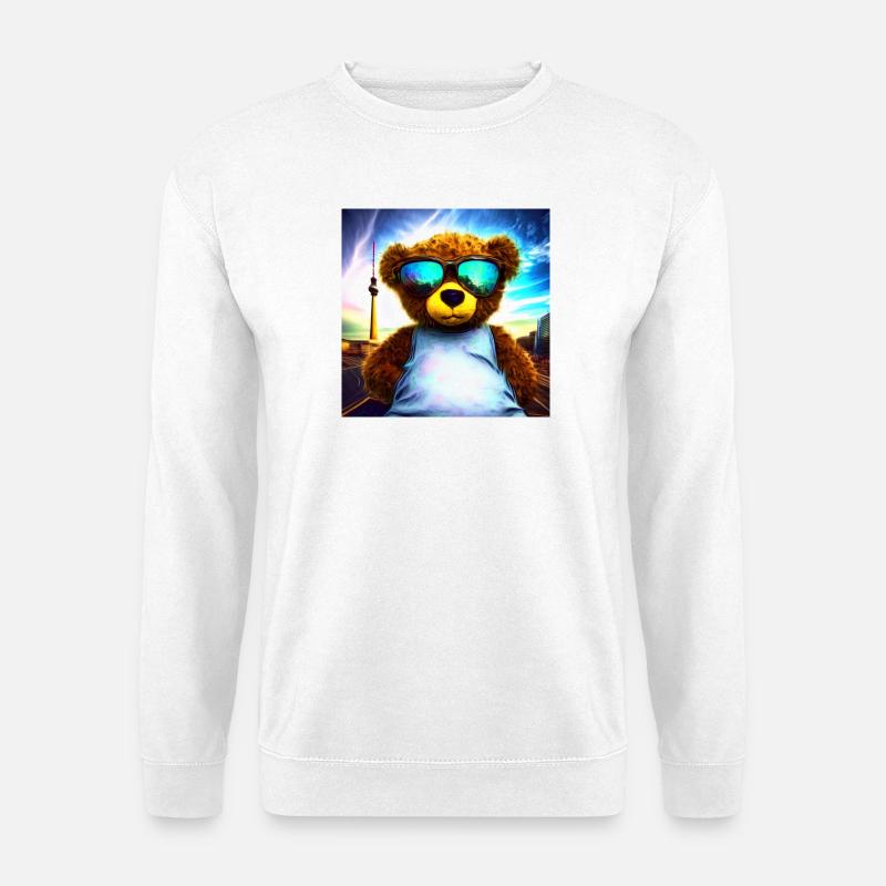 Teddy in Berlin I - Unisex Pullover - Weiß