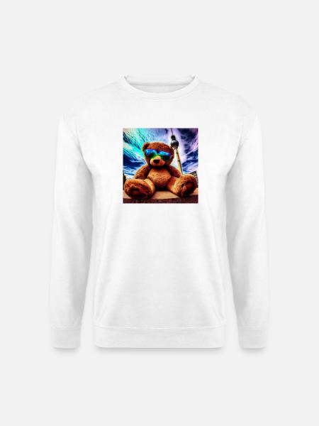 Teddy in Berlin II - Unisex Pullover - Weiß