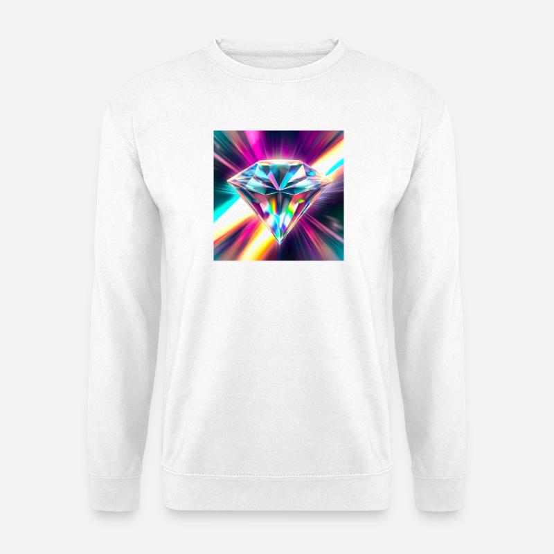Diamant - Unisex Pullover - Weiß