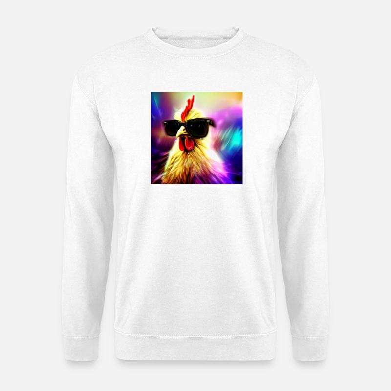 Fancy Chicken II - Unisex Pullover - Weiß