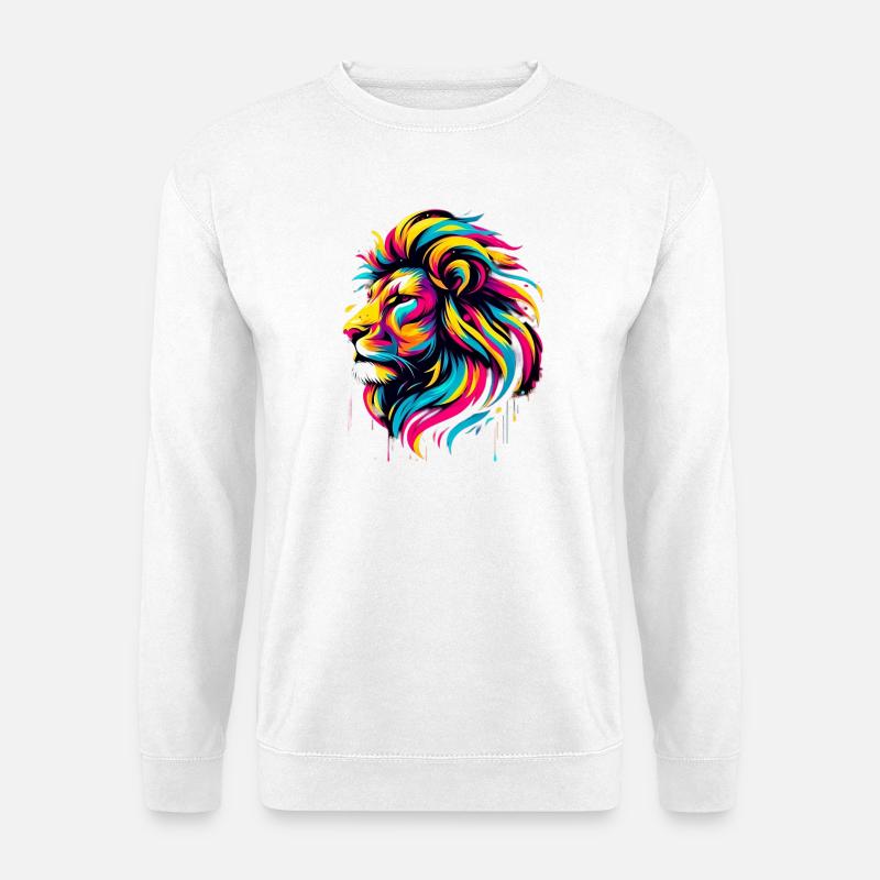 Løve - Genser unisex - hvit