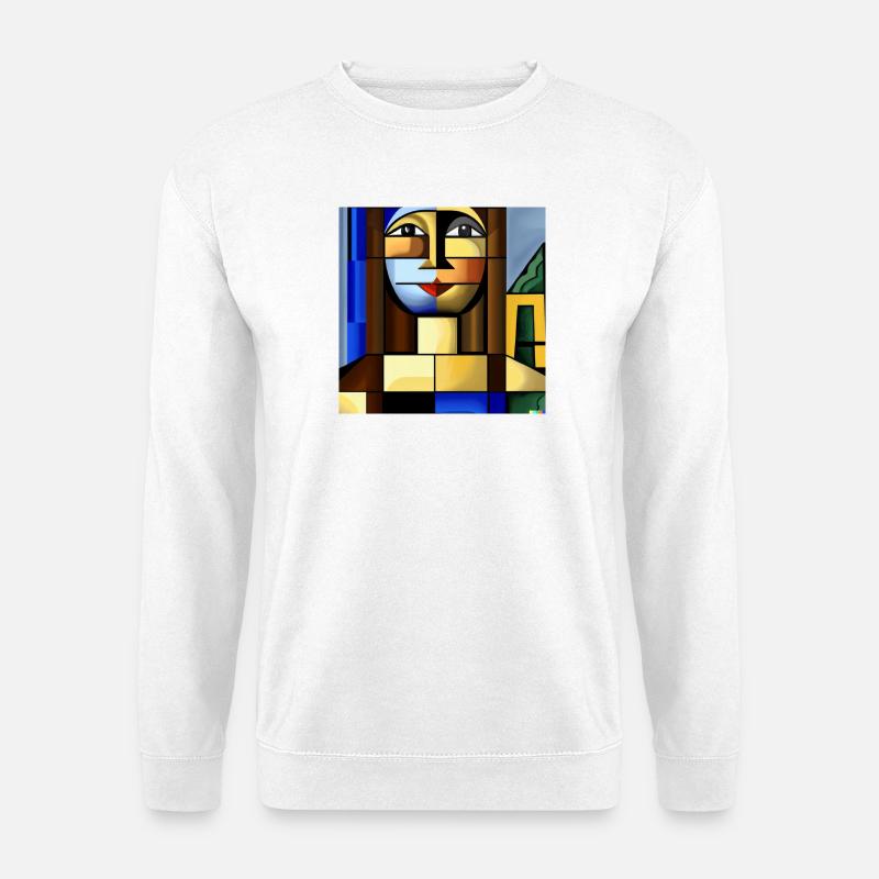 Mona Cube - Unisex Sweatshirt - white