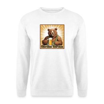 Bierchen Bärchen - Unisex Pullover - Weiß - Vorne