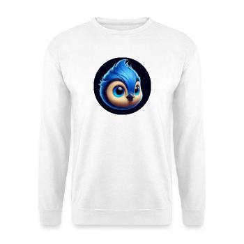 Comic Bird Blue Blue - Unisex Sweatshirt - white - Front