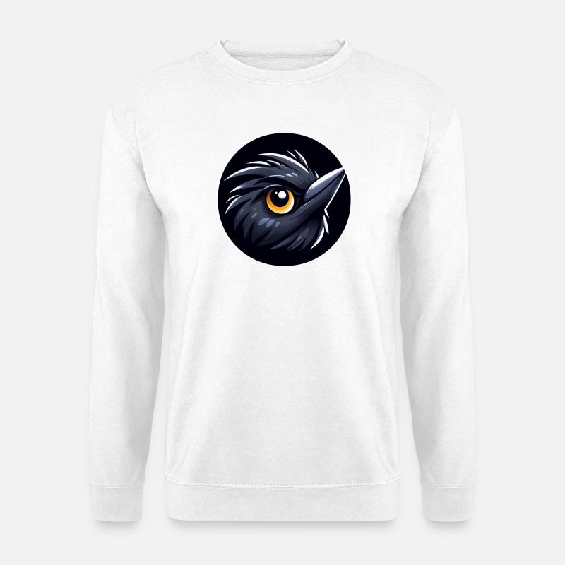 Comic Amsel Vogel - Unisex Pullover - Weiß
