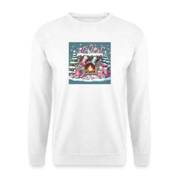 Weihnachts Design 5 - Unisex Pullover - Weiß - Vorne