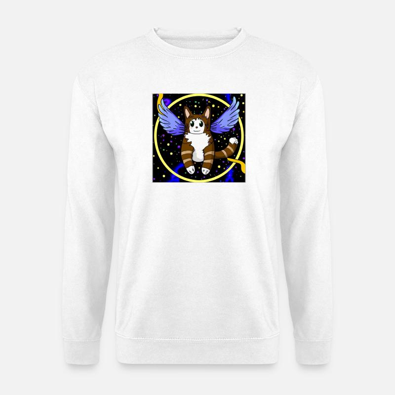 Chat ange dans l’espace. - Sweat-shirt Unisexe - blanc