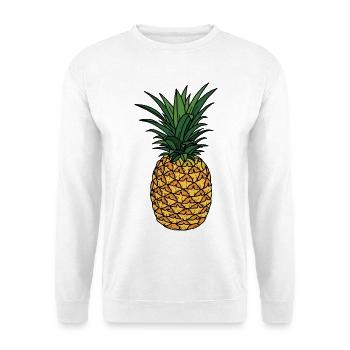 Ananas - Unisex Pullover - Weiß - Vorne