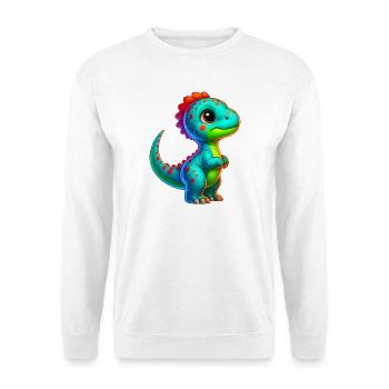 Dinosaurier - Unisex Pullover - Weiß - Vorne