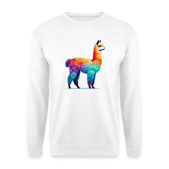 Alpaka - Unisex Pullover - Weiß - Vorne