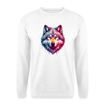 Loup - Sweat-shirt Unisexe - blanc - Devant