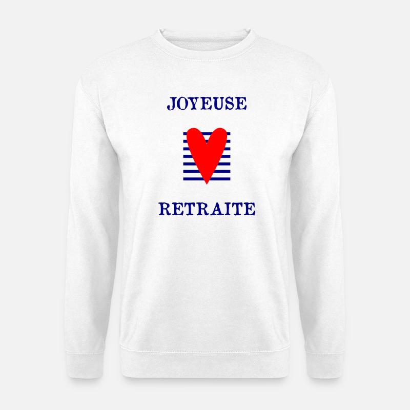 GLÜCKLICHER RUHESTAND - Unisex Pullover - Weiß