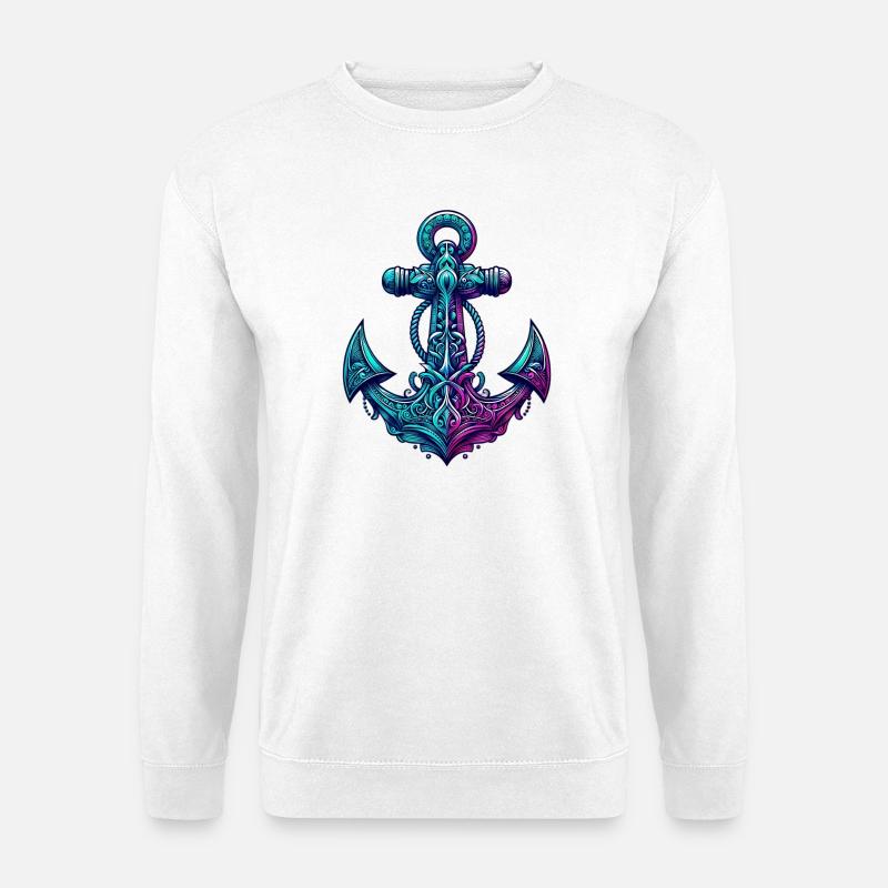 Ein Anker - Unisex Pullover - Weiß