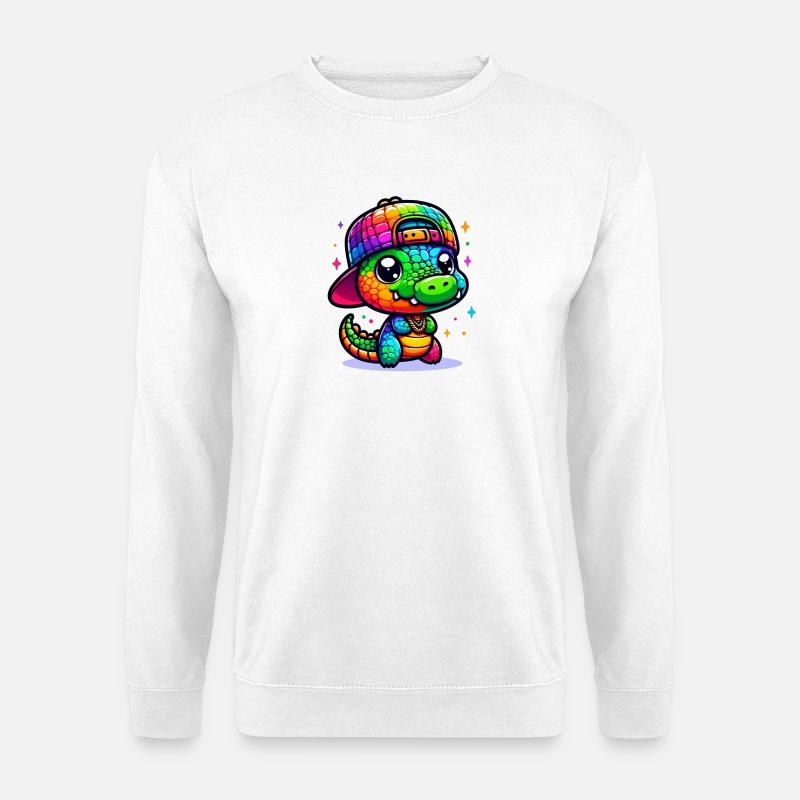 Kroko - Unisex Pullover - Weiß