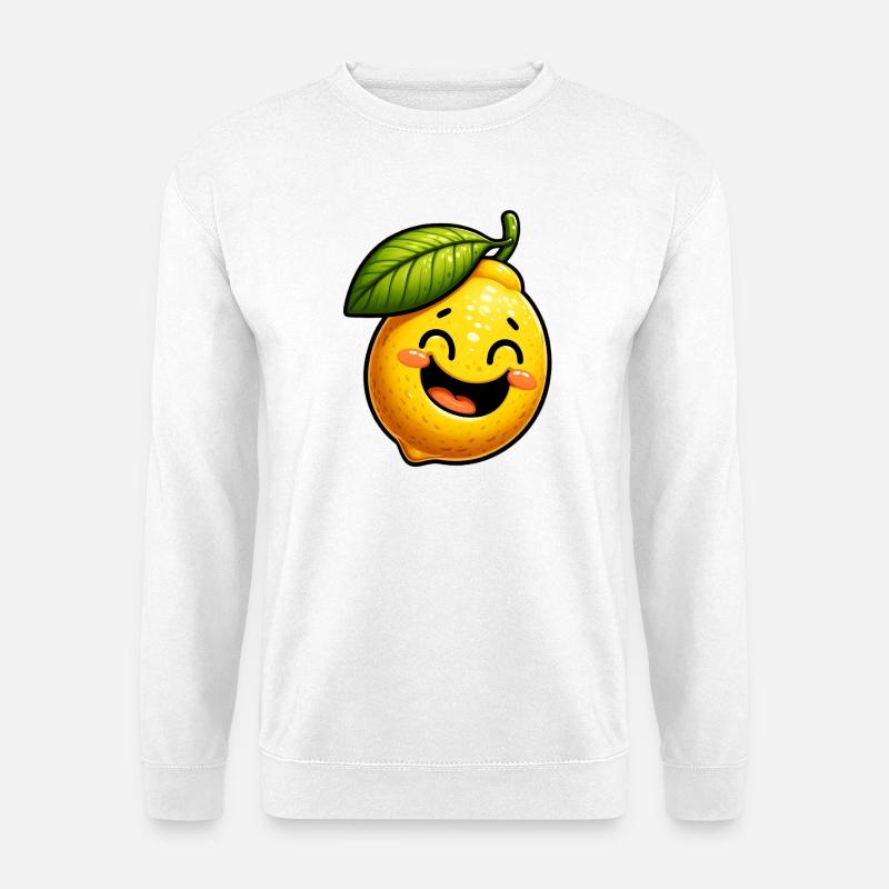 Zitrone Zitronen - Unisex Pullover - Weiß