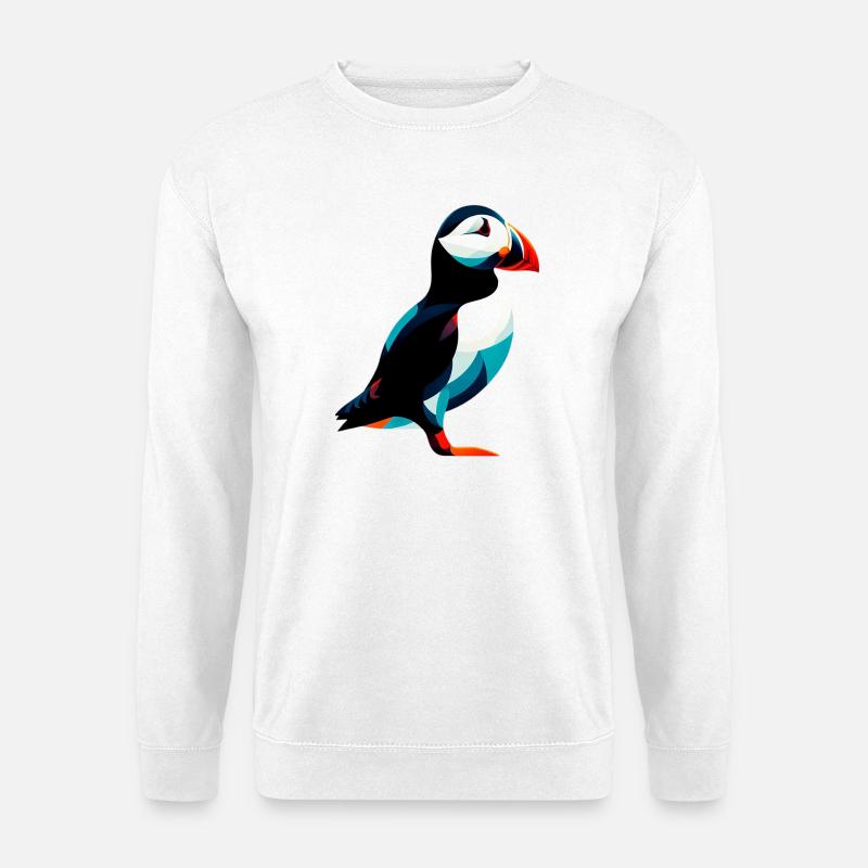 Papageitaucher - Unisex Pullover - Weiß