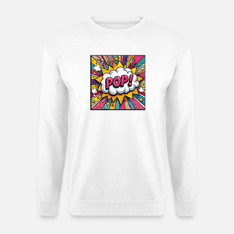 Pop 1 - Unisex Pullover - Weiß
