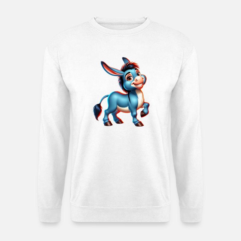 Esel-Maultier - Unisex Pullover - Weiß