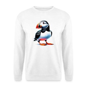 Papageitaucher - Unisex Pullover - Weiß - Vorne