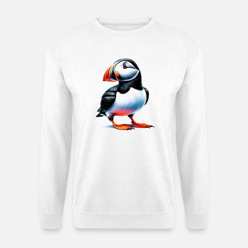 Papageitaucher - Unisex Pullover - Weiß