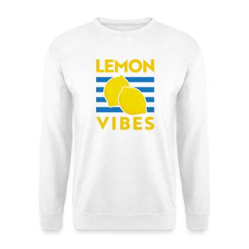 Lemon Vibes Zitronen Tomato Girl Summer Italien - Unisex Pullover - Weiß - Vorne