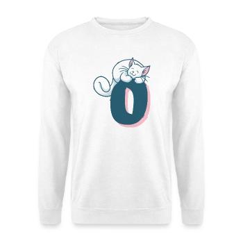 Cat Letter O - Unisex Sweatshirt - white - Front