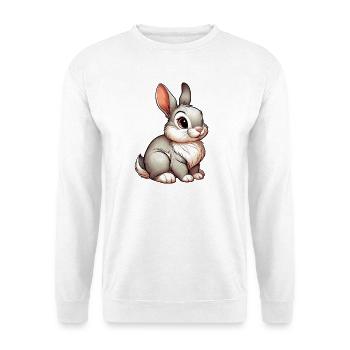 Rabbit - Unisex Sweatshirt - white - Front