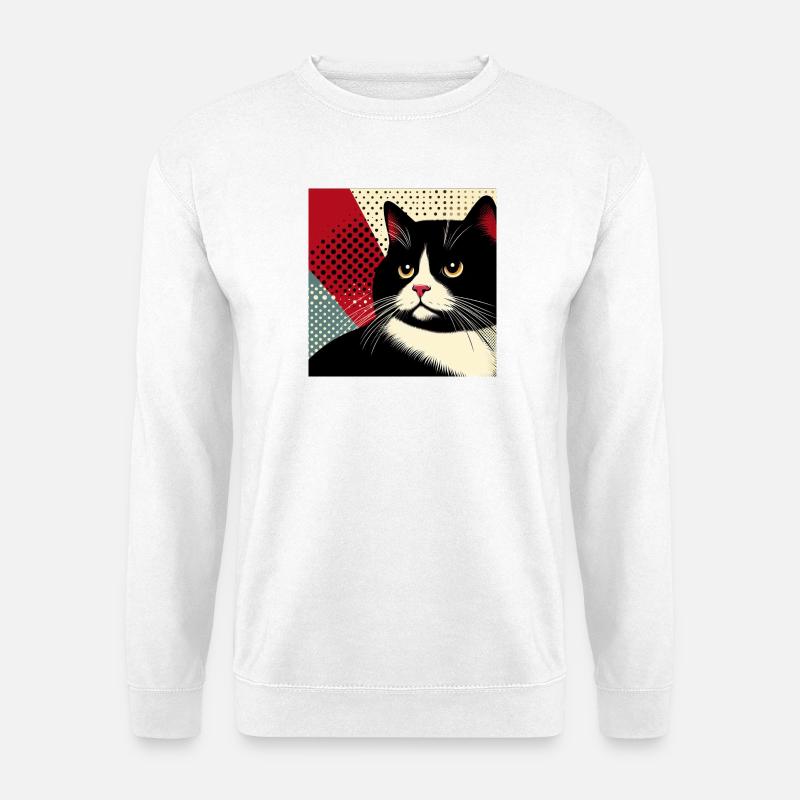 Kat 1 1 - Unisex Pullover - Weiß