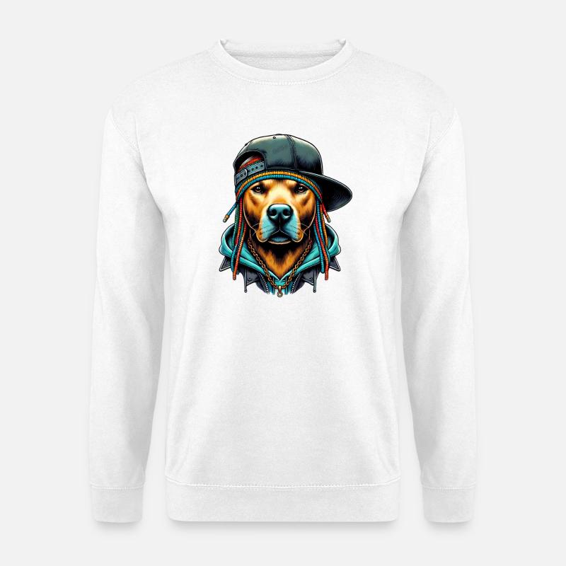 Hund - Unisex Pullover - Weiß