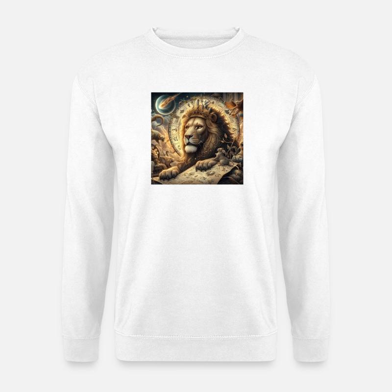 LÖWE \ Sternzeichen - Unisex Pullover - Weiß