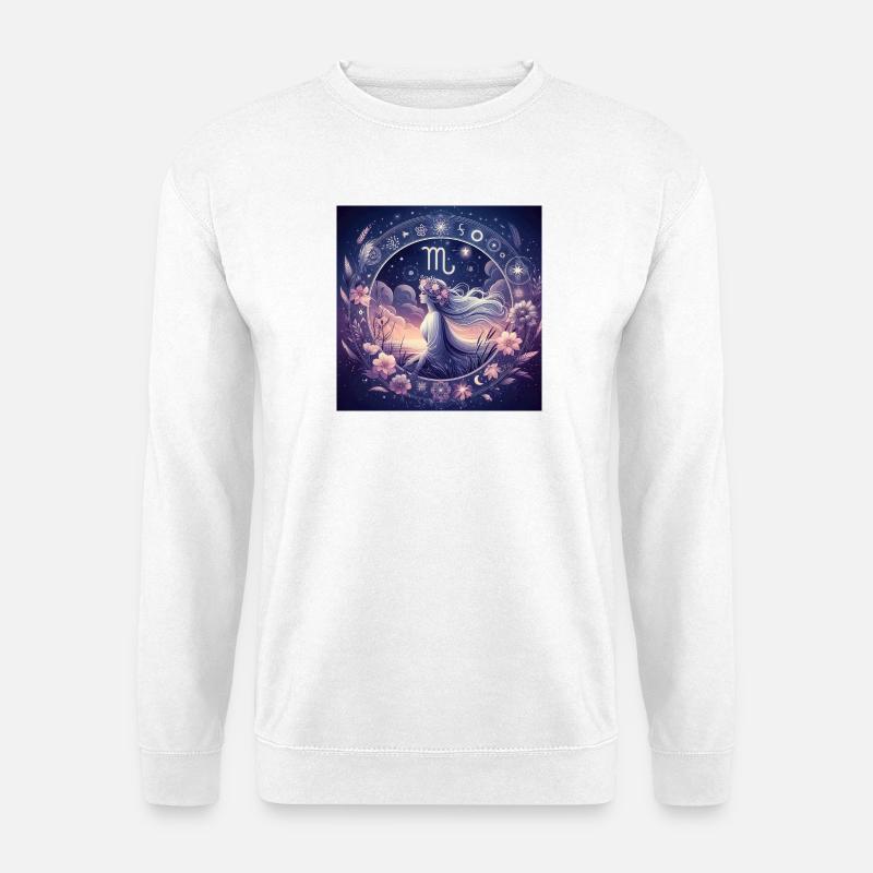 JUNGFRAU -\ Tierkreiszeichen - Unisex Pullover - Weiß