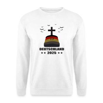 Tombe en Allemagne 2025 - Sweat-shirt Unisexe - blanc - Devant