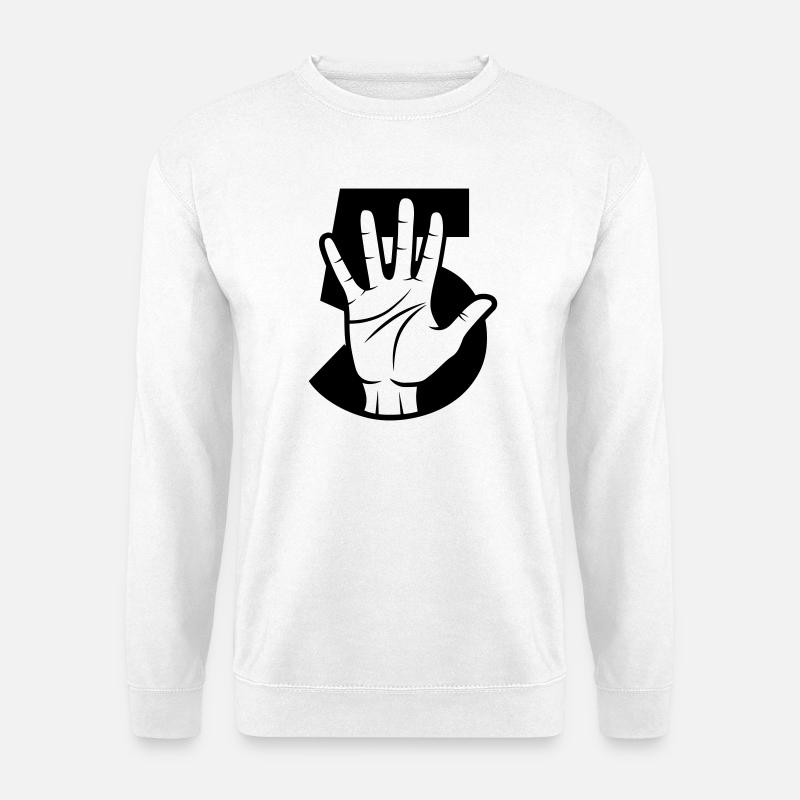 Gib mir 5 - schlag ein - Unisex Pullover - Weiß