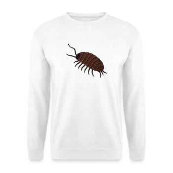 Runde Assel Illustration, Kultshirt , Kellerassel  - Unisex Pullover - Weiß - Vorne