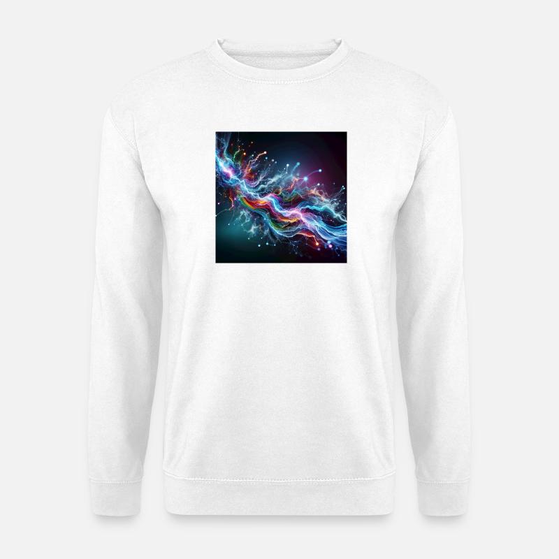 Farbexplosion Energie T-Shirt - Unisex Pullover - Weiß