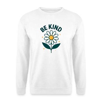 Inspirational flower with message - Unisex Sweatshirt - white - Front