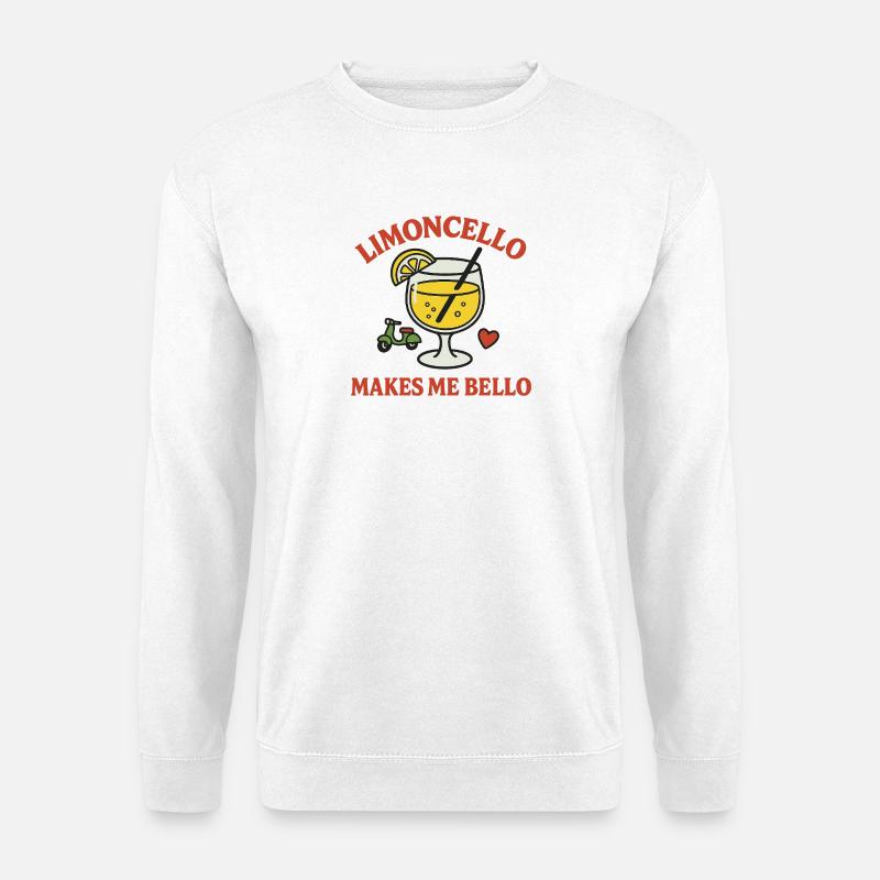 Limoncello Genuss Illustration - Unisex Pullover - Weiß