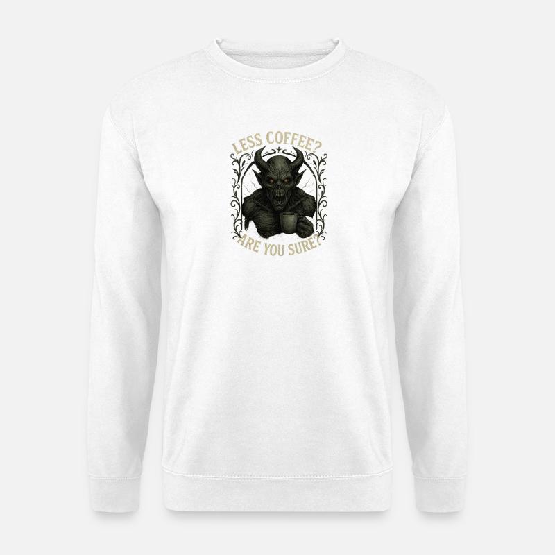 Dark Roast Coffee Demon - Unisex Pullover - Weiß
