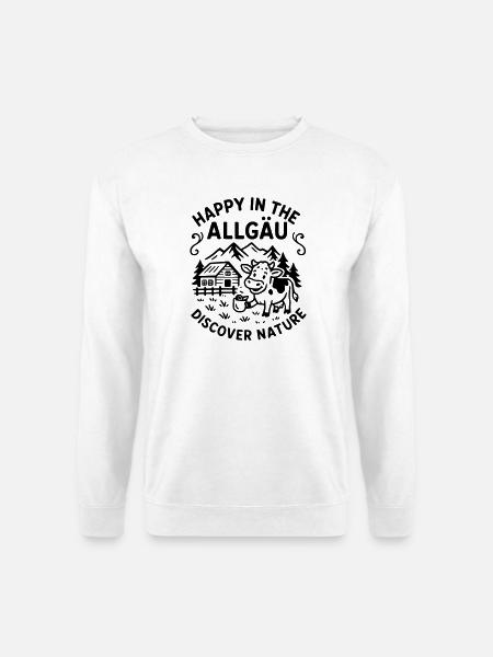 happyallgaeu - Unisex Pullover - Weiß