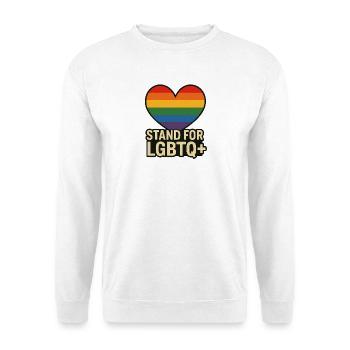 Pride Heart LGBT Support Design - Unisex Sweatshirt - white - Front