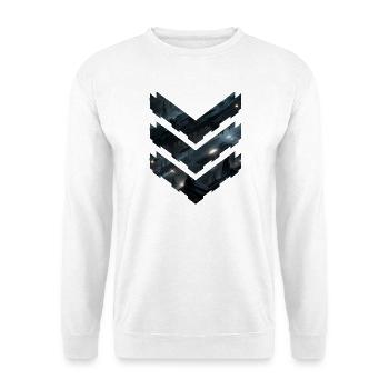 Couches de stations spatiales de science-fiction futuriste – Dark City - Sweat-shirt Unisexe - blanc - Devant