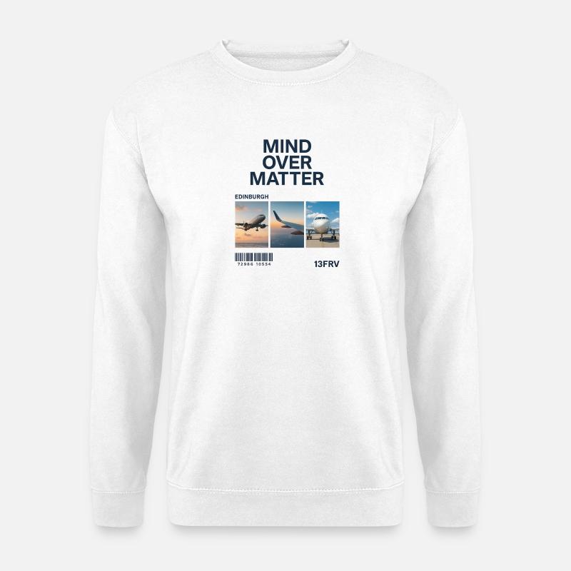 Mind Over Matter: Edinburgh Triptych - Unisex Sweatshirt - white